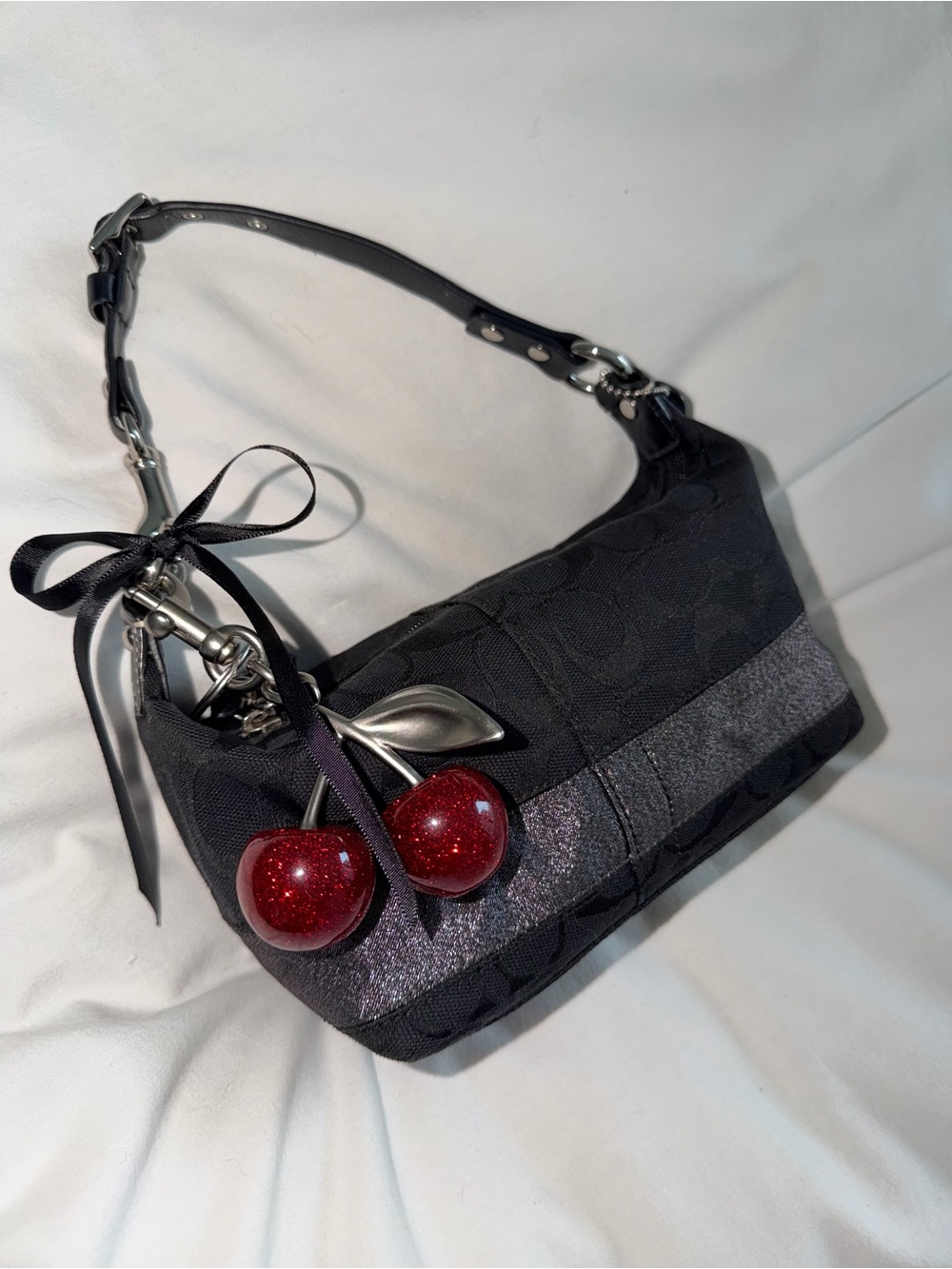 vintage Coach Demi Baguette Small Shoulder Bag